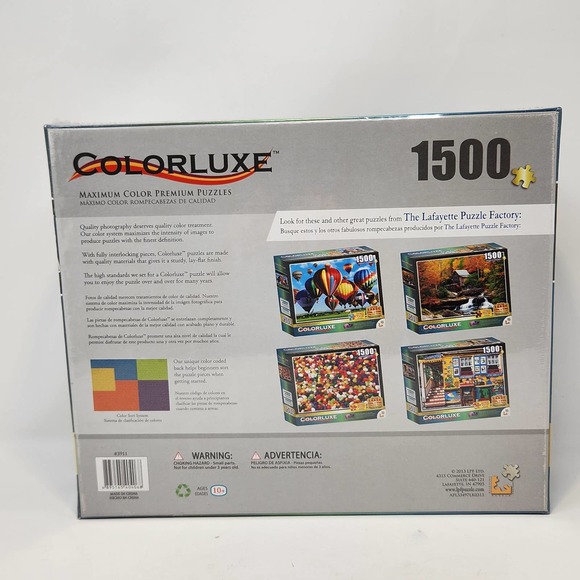 Colorluxe Hot Air Balloon Albuquerque Fiesta 1500 Piece Puzzle New Sealed - Picture 3 of 3